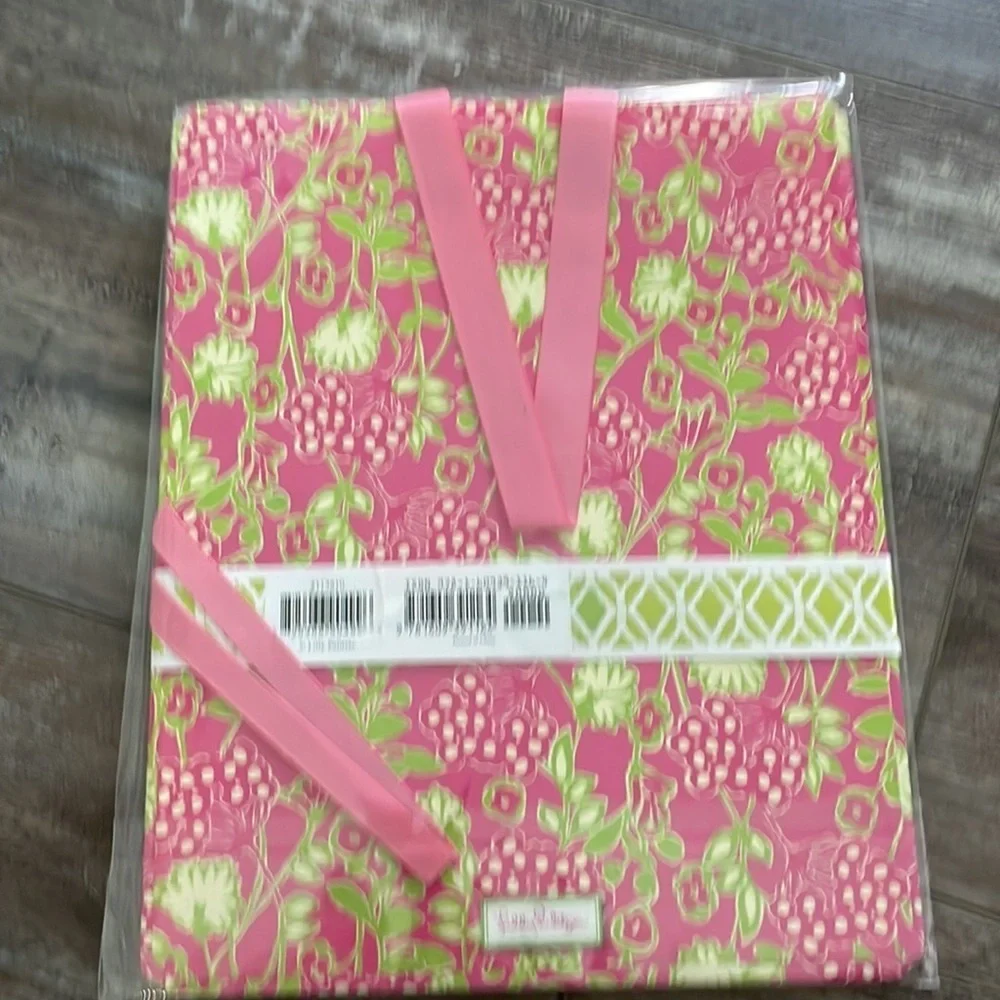Lilly Pulitzer White Board in Bloomers & Pocket Pad in Havana Good Time NWT